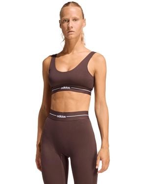 adidas Hyperglam Light Support Training Bra - Red