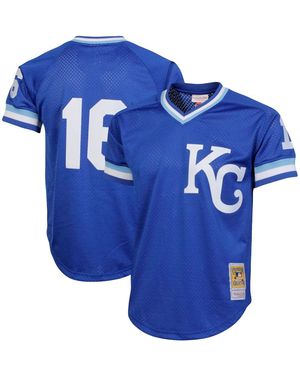 Mitchell & Ness Bo Jackson Kansas City S Cooperstown Collection Big And Tall Mesh Batting Practice Jersey - Blue
