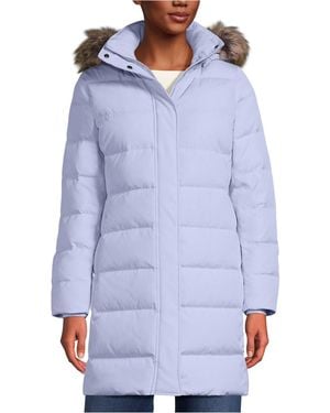 Lands' End Petite Max 600 Down Puffer Coat - Blue