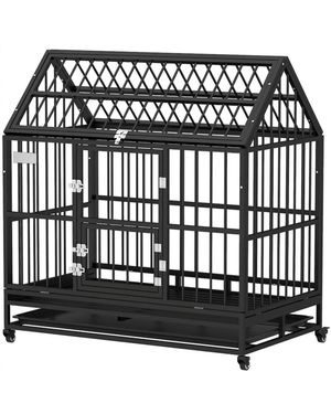Rui Heavy Duty Dog Crate - Black