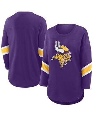 Fanatics Minnesota Vikings Redzone 3/4-sleeve T-shirt - Purple