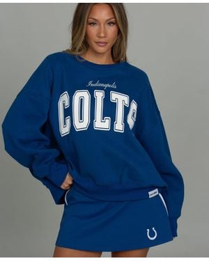 Gold Hinge Indianapolis Colts X Wide Arm Sweatshirt - Blue