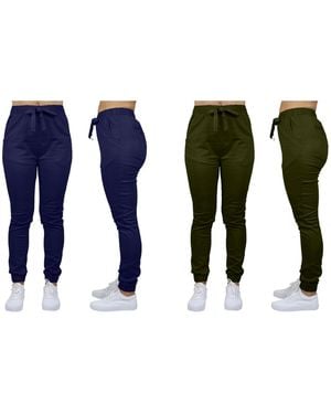 Galaxy By Harvic Basic Stretch Twill sweatpants - Blue