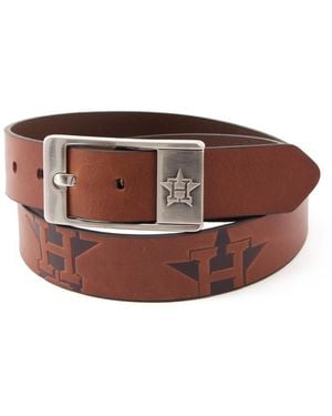 Eagles Wings Houston Astros Brandish Leather Belt - Brown