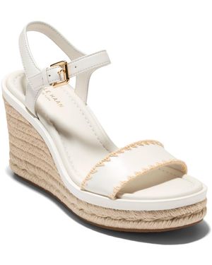 Cole Haan Cloudfeel Asbury Espadrille Wedge Sandals - Metallic