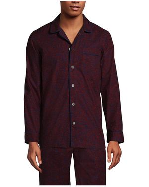 Lands' End Essential Pajama Shirt - Purple