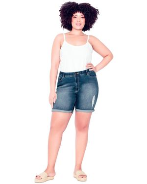 Avenue Giana Ripped Short - Blue