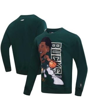 Pro Standard Giannis Antetokounmpo Milwaukee Bucks Avatar Pullover Sweatshirt - Green