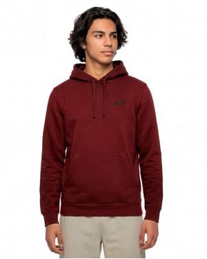 PUMA Essential Fleece Kangaroo Pocket Hoodie - Red