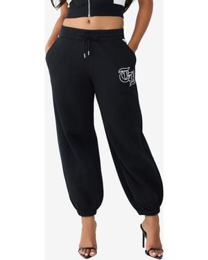 TRUE RELIGION Contrast Paneled baggy sweatpants - Blue