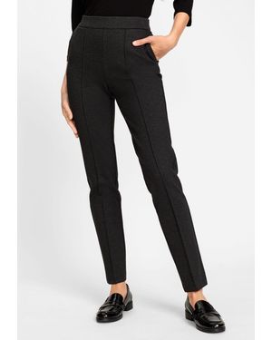 Olsen Pia Fit Slim Leg Jersey Knit Pull-on Pant - Black