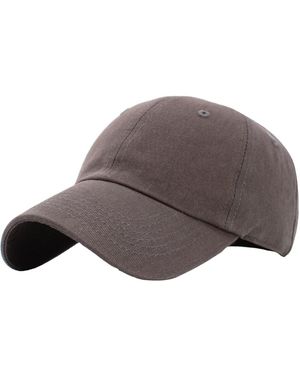 FURLING Classic Cotton Adjustable Low Crown Baseball Cap - Gray