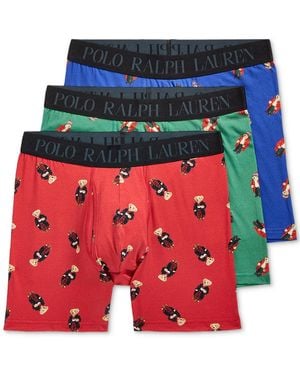 Polo Ralph Lauren 3-pk. Boxer Briefs Holiday Gift Set - Red