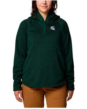 Columbia Michigan State Spartans Sweater Weather Fleece Lined Pullover Hoodie - Green