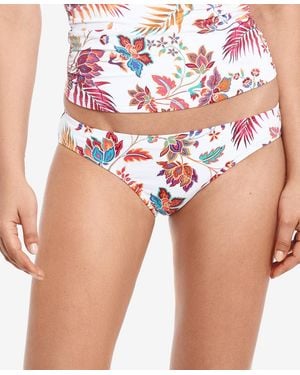 Ralph Lauren Jacobean Floral Hipster Bikini Bottoms - White