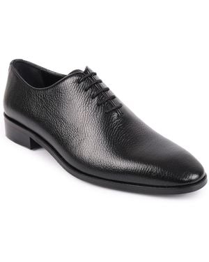VELLAPAIS Newark Wholecut Oxford Lace-up Dress Shoes - Black