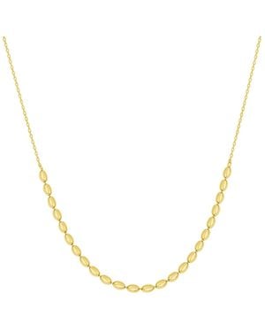 And Now This 18k Plated Bead Chain Necklace - Metallic