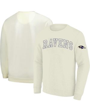 Profile Baltimore Ravens Big Tall Fleece Sweatshirt - White
