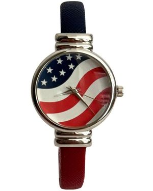 Olivia Pratt American Bangle Watch - Red