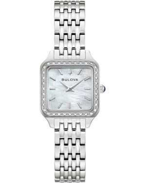 Bulova Classic Sutton Stainless Steel Bracelet Watch 22.7mm - White