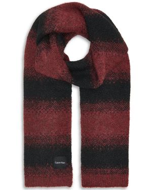 Calvin Klein Ombre Stripe Scarf - Red