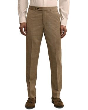 Brooks Brothers B By Plaid Stretch Regular-fit Suit Pants - Natural