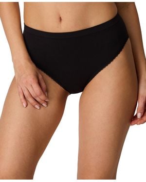 Maidenform Seamless Lace High-cut Brief Panty - Black