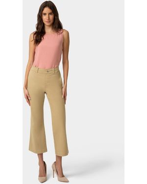 Hue Ultra Stretch Chino Kick Flare Sleepwear Pant - Natural