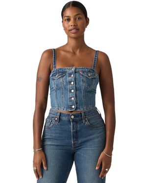 Levi's Premium Sleeveless Denim Tube Top - Black