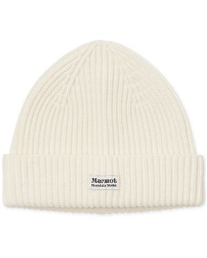 Marmot Ridgefield Ribbed Cuffed Beanie - Natural