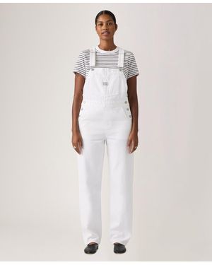 Levi's Vintage-style Cotton Denim Overalls - White
