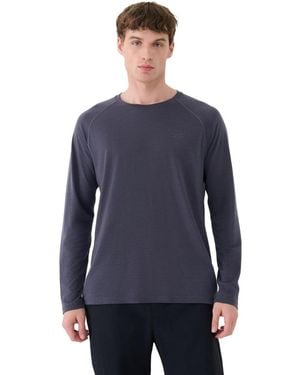 4F Quick-dry Trekking Long Sleeve Tee Crewneck Fit - Blue