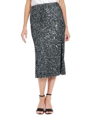 Muse Straight-cut Maxi Skirt - Gray
