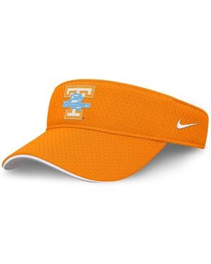 Nike And White Tennessee Volunteers 2025 Dugout Softball Ace Performance Adjustable Visor Hat - Orange
