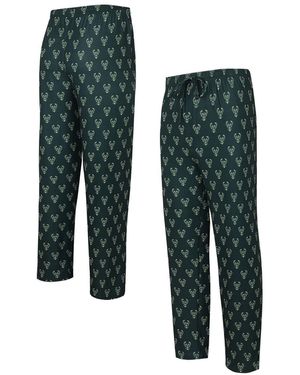 Concepts Sport Milwaukee Bucks Allover Logo Print Gauge Sleep Pants - Green
