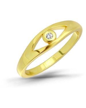 Macy's Cubic Zirconia Evil Eye Ring - Metallic