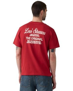 Levi's Classic Pocket Regular-fit Graphic T-shirt - Red