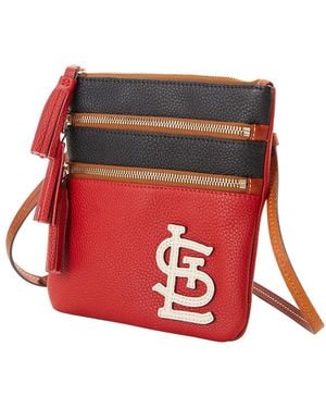 Dooney & Bourke St. Louis Cardinals Infield Triple Zip Crossbody Purse - Red
