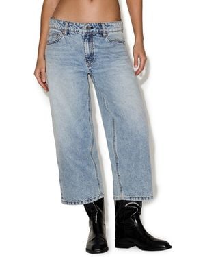 Steve Madden Ludlow Low-rise baggy Denim Shorts - Blue