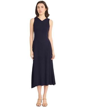 Luxely Textured Midi Dress - Blue