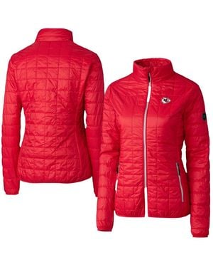 Cutter & Buck Kansas City Chiefs Rainier Primaloft Eco Insulated Full-zip Puffer Jacket - Red