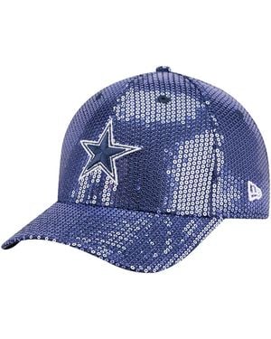 KTZ Dallas Cowboys Sequin 9forty Adjustable Hat - Blue