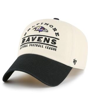 '47 Baltimore Ravens Windham Clean Up Adjustable Hat - White