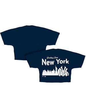 Fanatics New York Yankees Skyline Crop T-shirt - Blue