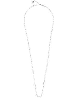 Uno De 50 Sterling Metal Alloy Long Chain - White