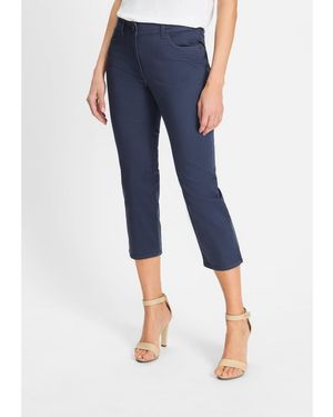 Olsen Mona Fit Slim Leg Capri - Blue