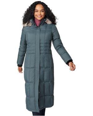 Free Country Full Length Splendor Down Jacket - Blue