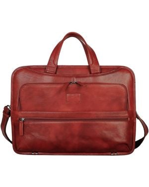 Mancini Laptop Briefcase - Red