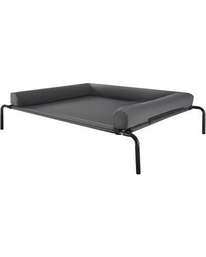 Cozito Steel Frame Portable Elevated Pet Cot - Black