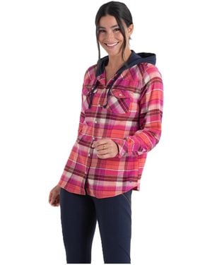 Legendary Whitetails Lumber Jane Plaid Hooded Long-sleeve Button-up Shirt - Red